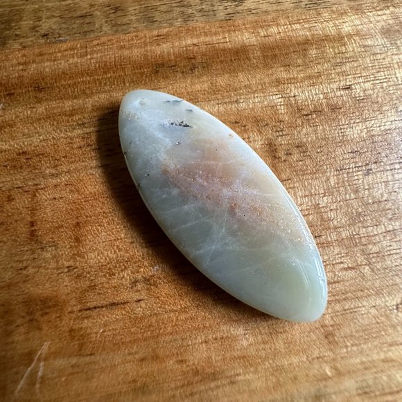 Natural Flower Amazonite Horse Eye Shaped Pendant - Pre-drilled - Perfect for j - Picture 7 of 8